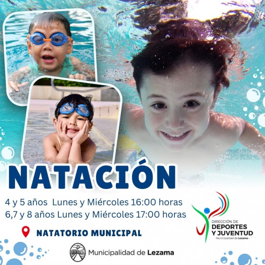 Empiezan las clases de natación infantil 