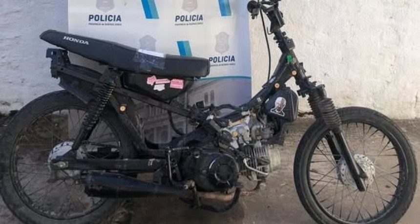 Encuentran una moto 