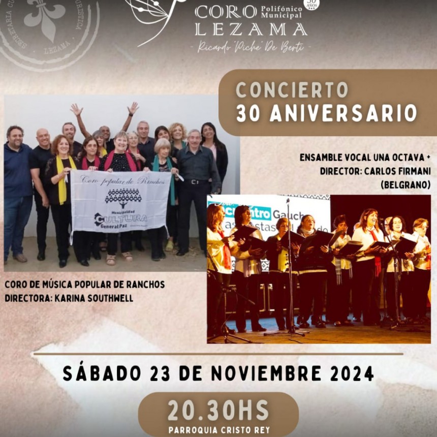 30 años cumple el Coro Municipal de Lezama