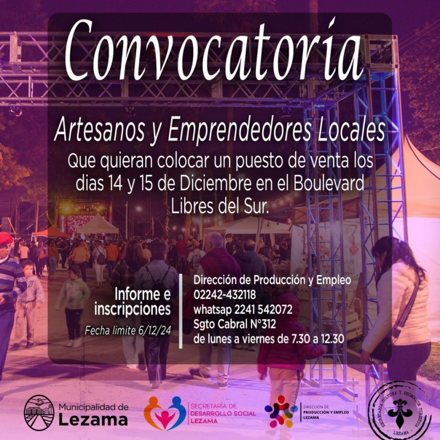 Se viene el evento del año: convocatoria a emprendedores y artesanos