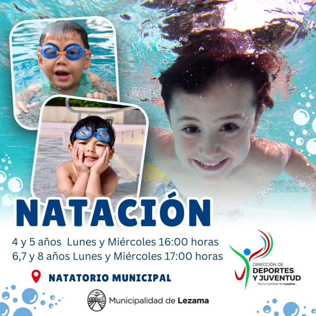 Empiezan las clases de natación infantil 