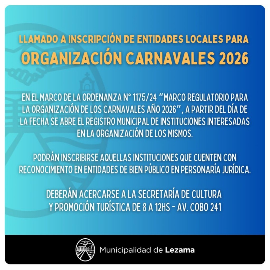 Organización Carnavales 2026