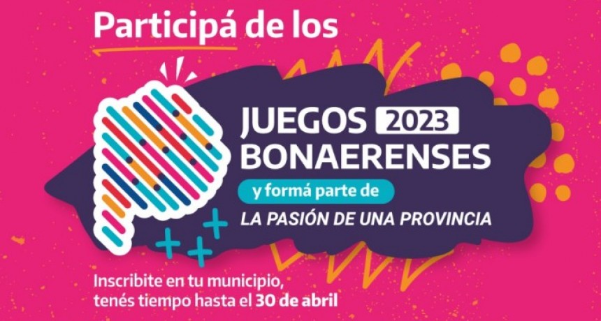  Abrieron las inscripciones para los Juegos Bonaerenses 2023