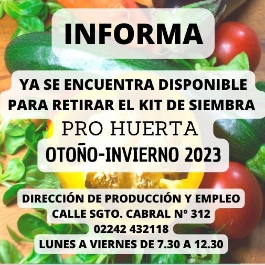 Entrega de semillas