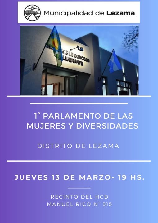 Primer Parlamento de las Mujeres y Diversidades