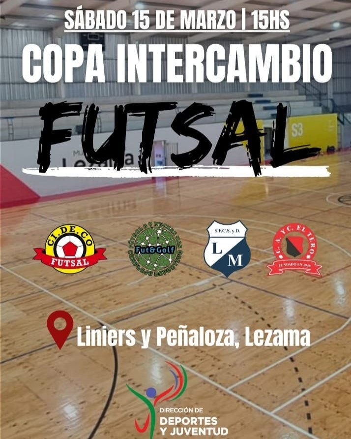 Este sábado habrá un encuentro de Futsal