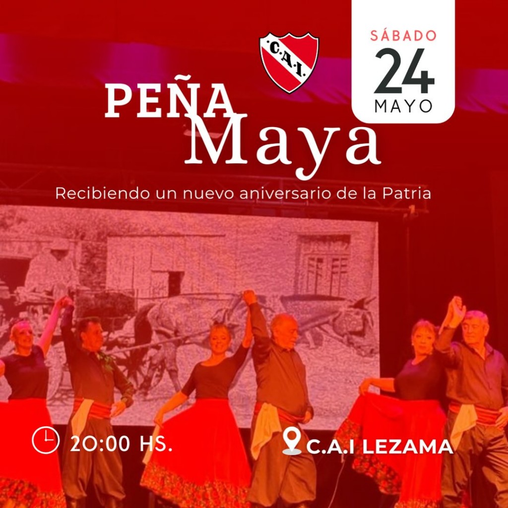 Peña Folklórica el sábado 24