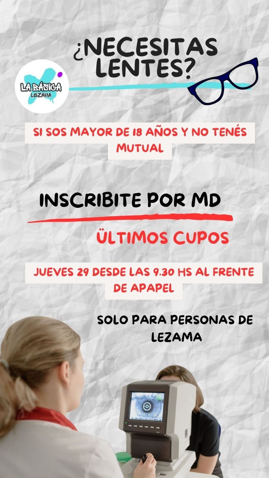 ¿Necesitás Lentes?