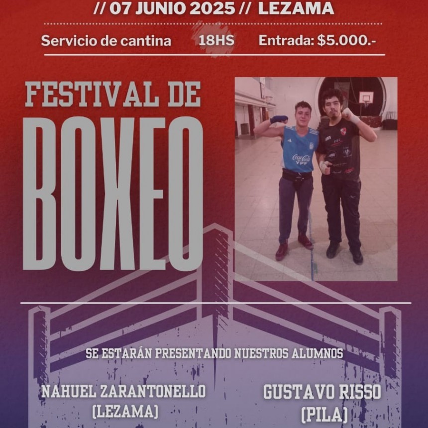 Jornada de Boxeo en el Club Independiente de Lezama