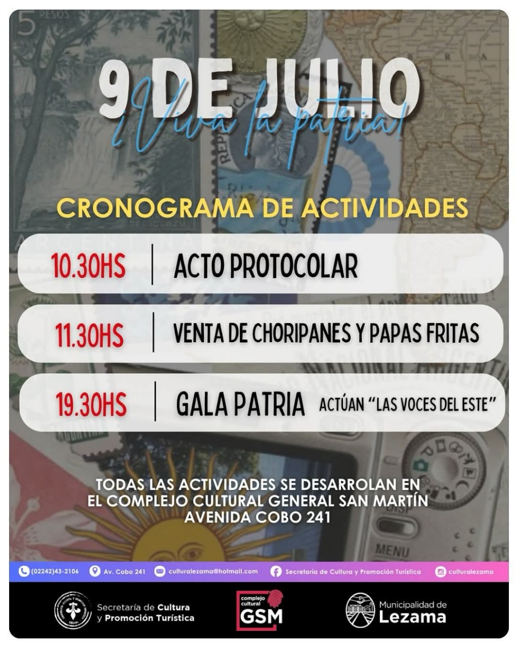 Este 9 de Julio Lezama festeja la Independencia