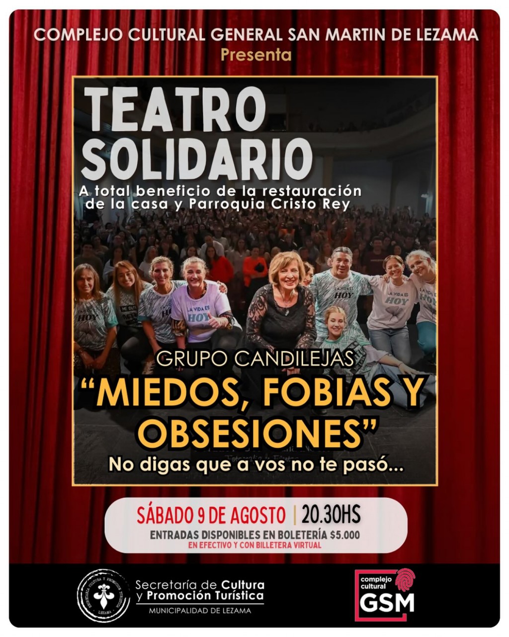 Teatro solidario a beneficio de la Parroquia Cristo Rey