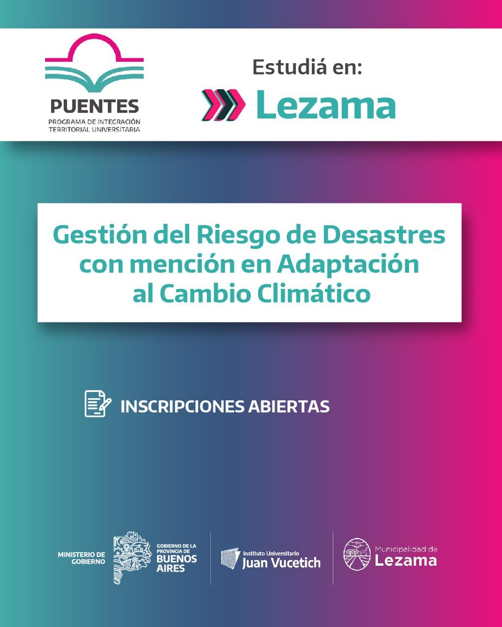 Ya podés inscribirte en la primera carrera universitaria que se dictará en Lezama