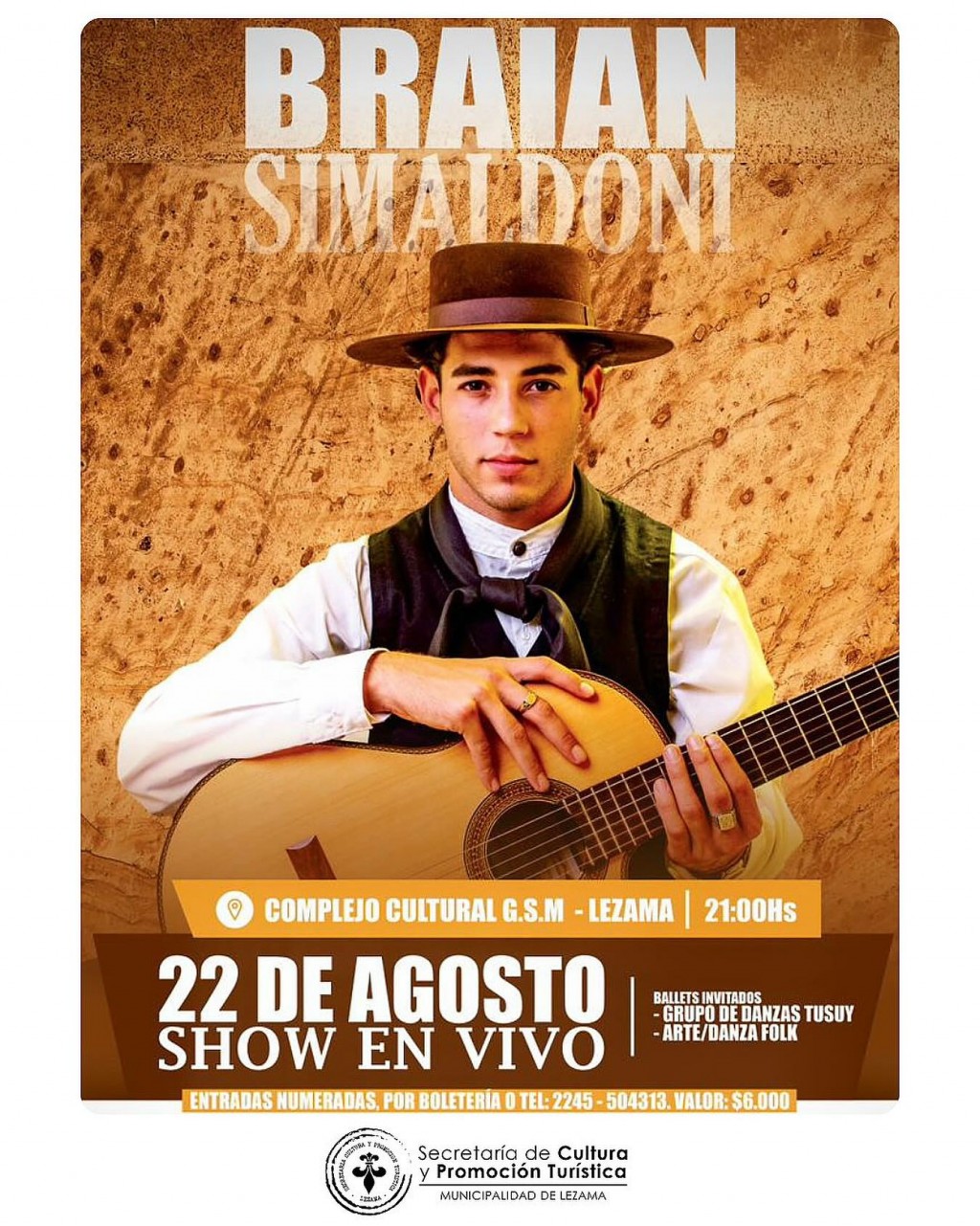 Hoy se presenta Braian Simaldoni en Lezama