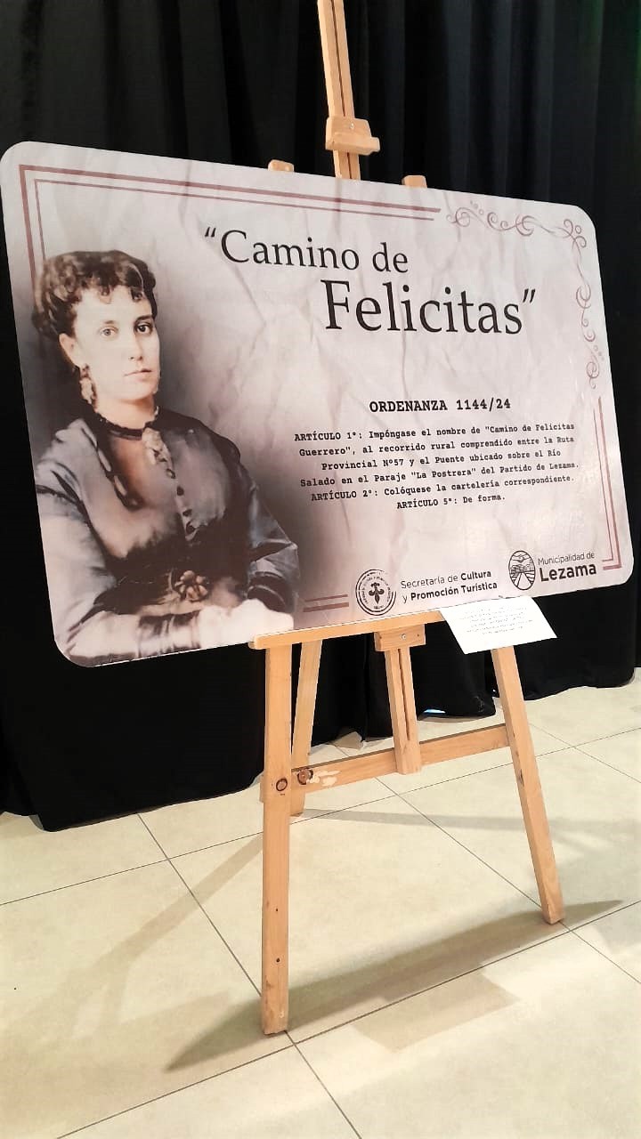 Lezama señalará el denominado “Camino de Felicitas”