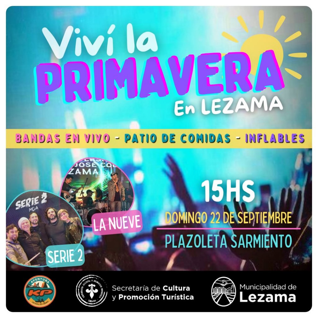 Fin de semana con actividades y música al aire libre 