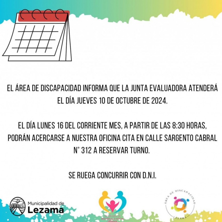 Discapacidad: Se dan turnos para la Junta Evaluadora 