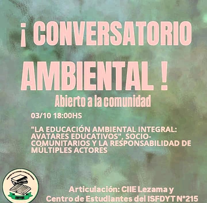 Este jueves habrá un Conversatorio de Temáticas Ambientales