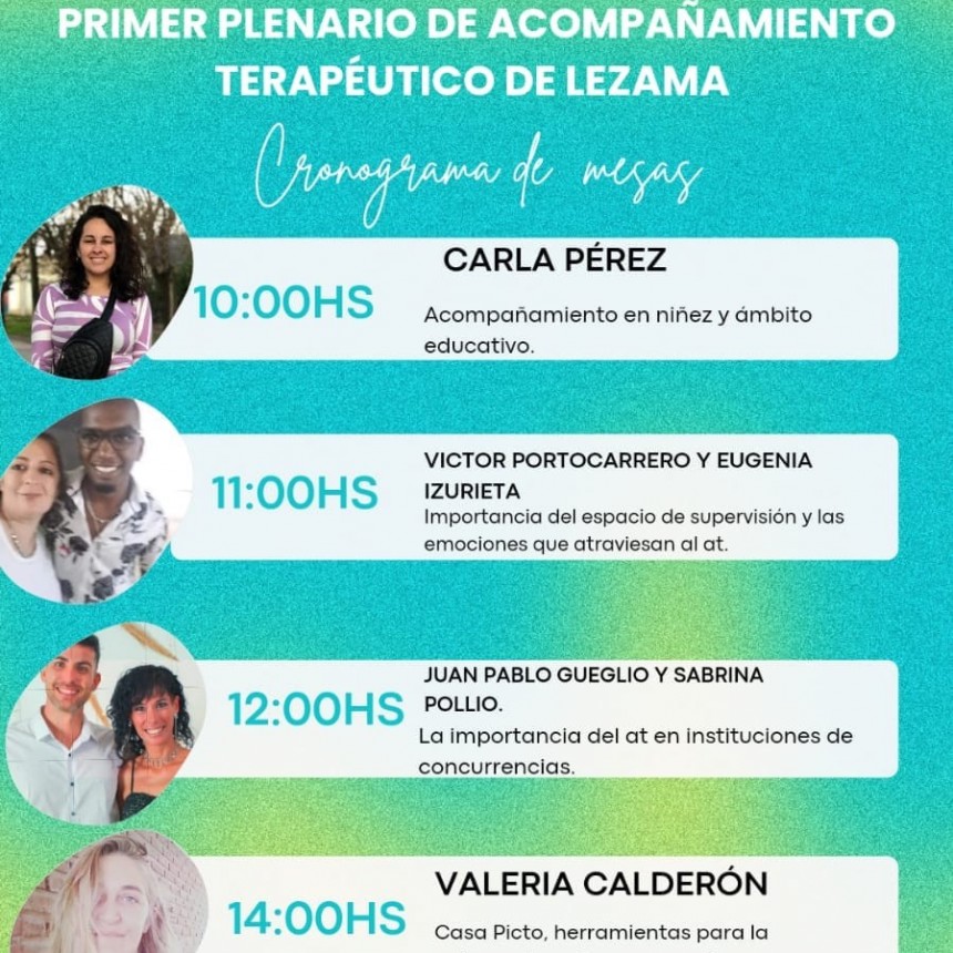 Primer Plenario de Acompañamiento Terapéutico