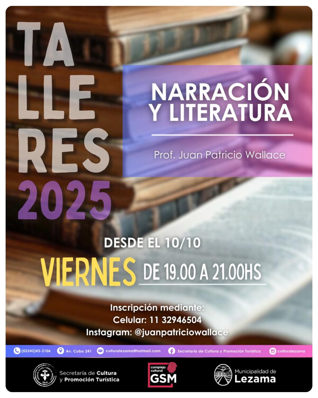 Espacio de Narrativa y Literatura en el Complejo Cultural