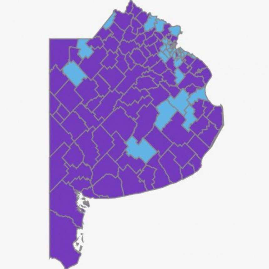 La 5° Sección se pintó de violeta