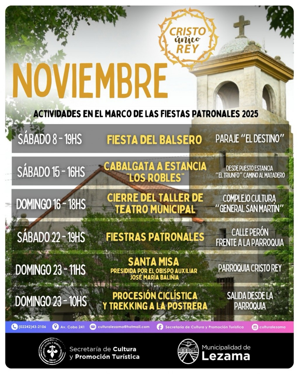 ¡Te invitamos a disfrutar de las Fiestas Patronales Cristo Rey 2025! 