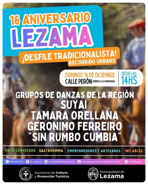 Lezama celebra su 16° Aniversario con dos grandes propuestas