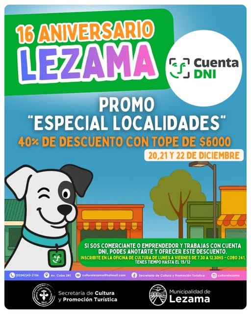 Super promo para comerciantes y emprendedores de Lezama