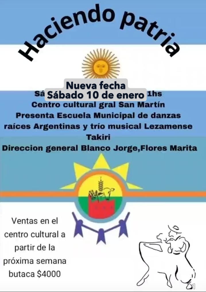 Haciendo Patria cambió de fecha