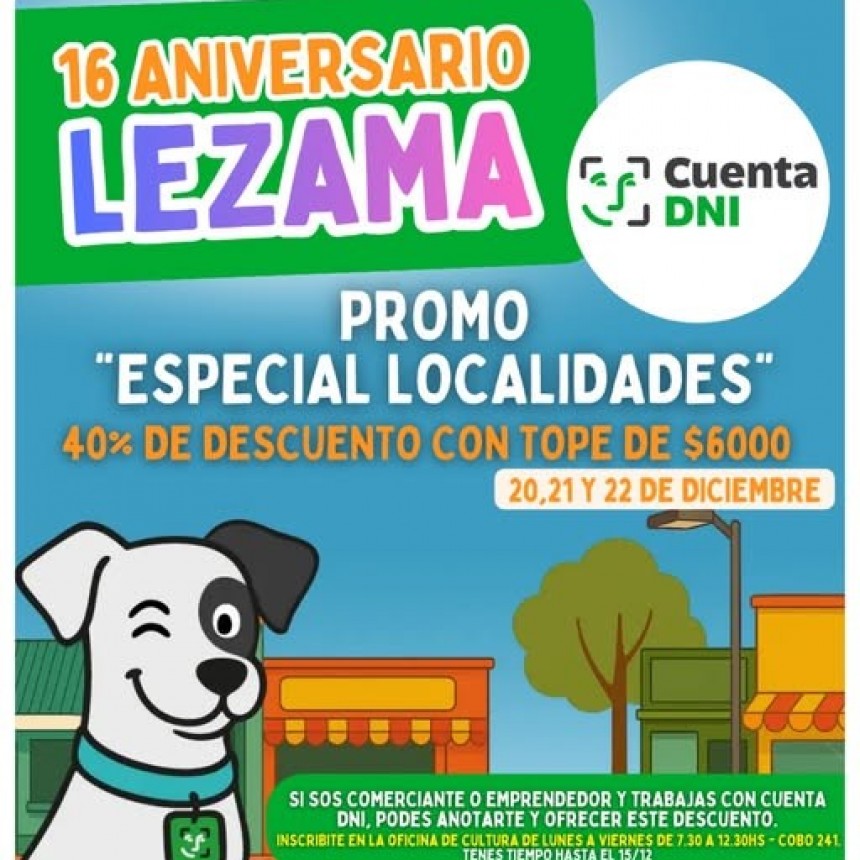 Super promo para comerciantes y emprendedores de Lezama