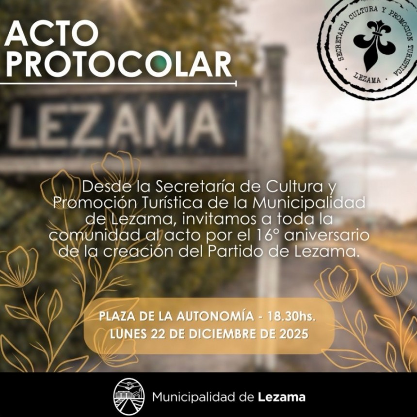 Actos por el 16° Aniversario